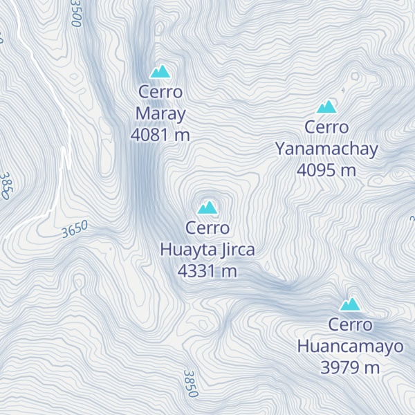 Map of Cerro Huayta Jirca