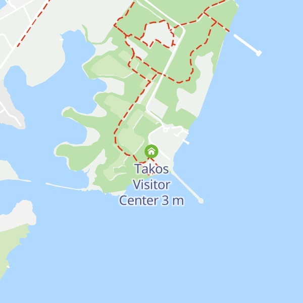 Map of Takos Visitor Center
