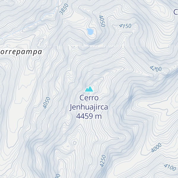Map of Cerro Jenhuajirca
