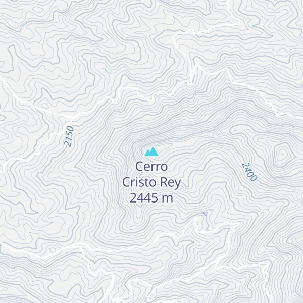 Map of Cerro Cristo Rey