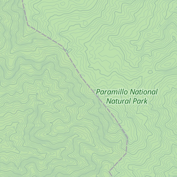 Map of Serrania De Abibe