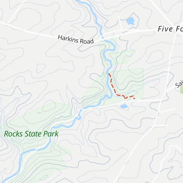 Map of Kilgores Rocks