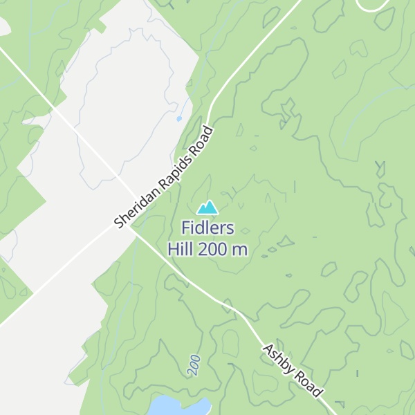 Map of Fidlers Hill