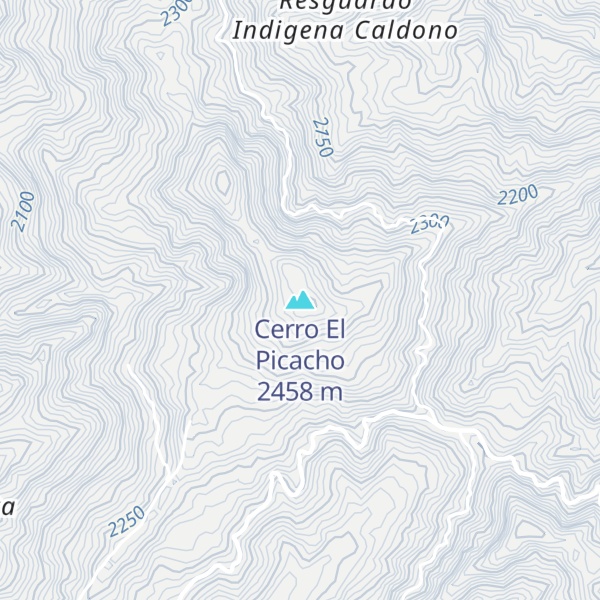 Map of Cerro El Picacho