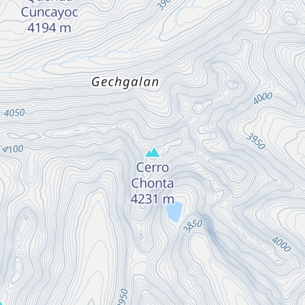 Map of Cerro Chonta