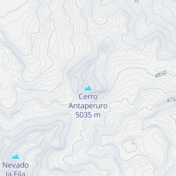 Map of Cerro Antaperuro