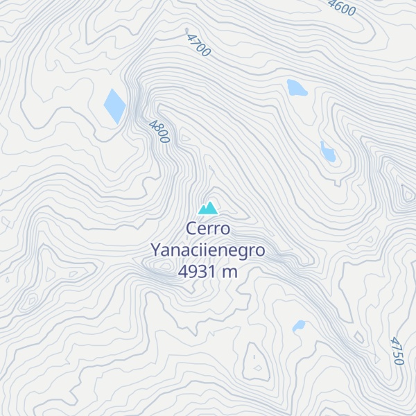 Map of Cerro Yanaciienegro