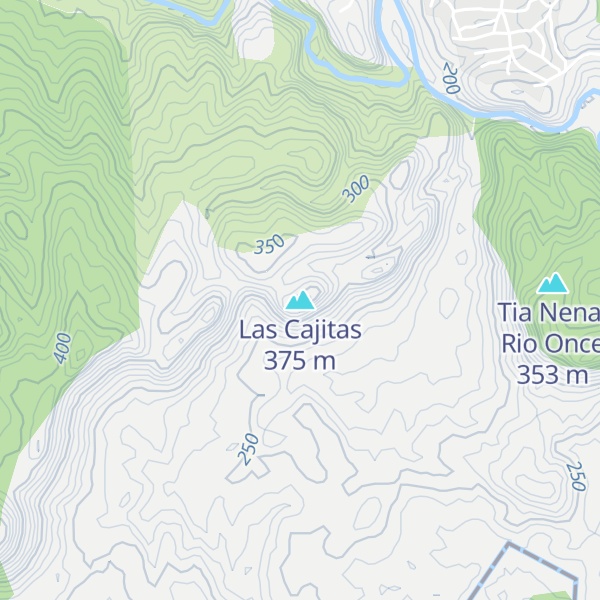 Map of Las Cajitas