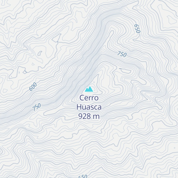 Map of Cerro Huasca