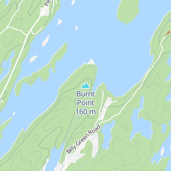 Map of Burnt Point