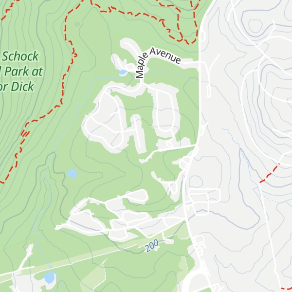 Map of Hulls Hill