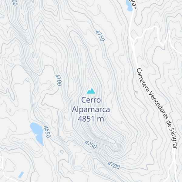 Map of Cerro Alpamarca