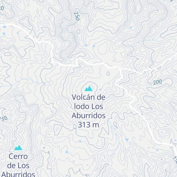 Map of Volcán de lodo Los Aburridos
