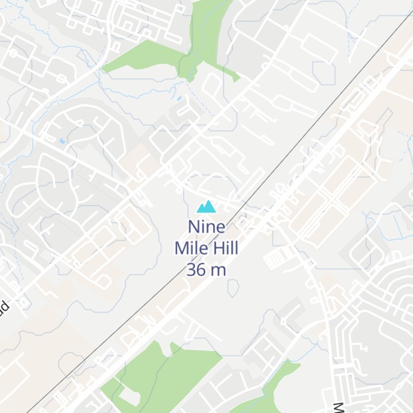 Map of Nine Mile Hill