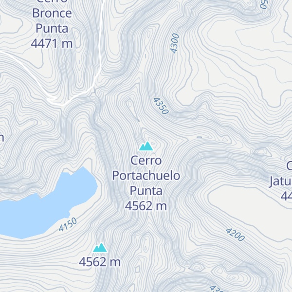 Map of Cerro Portachuelo Punta