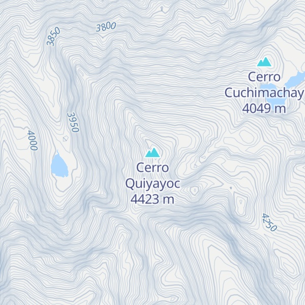 Map of Cerro Quiyayoc