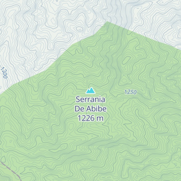 Map of Serrania De Abibe