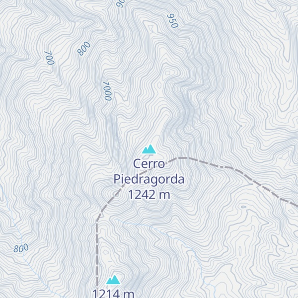 Map of Cerro Piedragorda