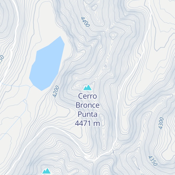 Map of Cerro Bronce Punta