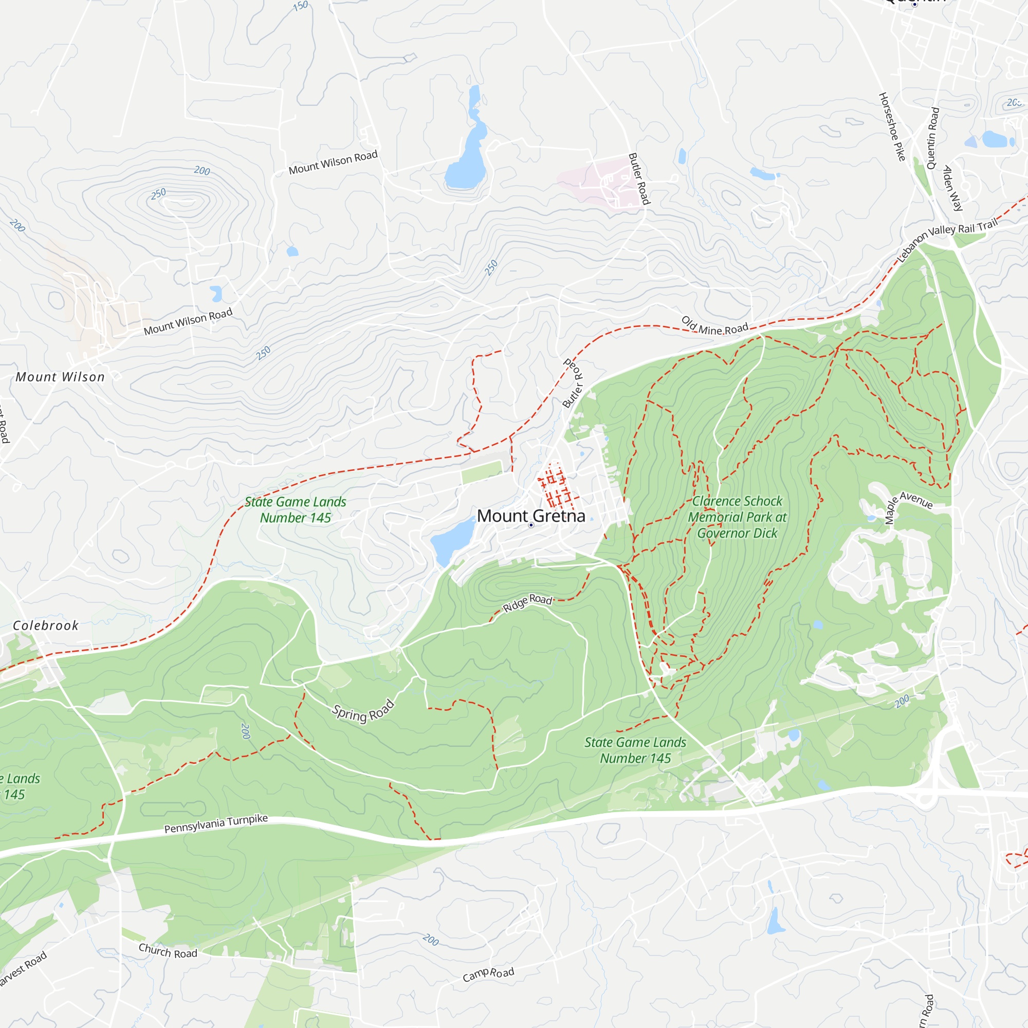 Mount Gretna Visitor Information Center map