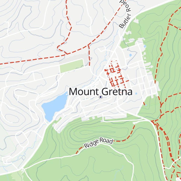 Map of Mount Gretna Visitor Information Center