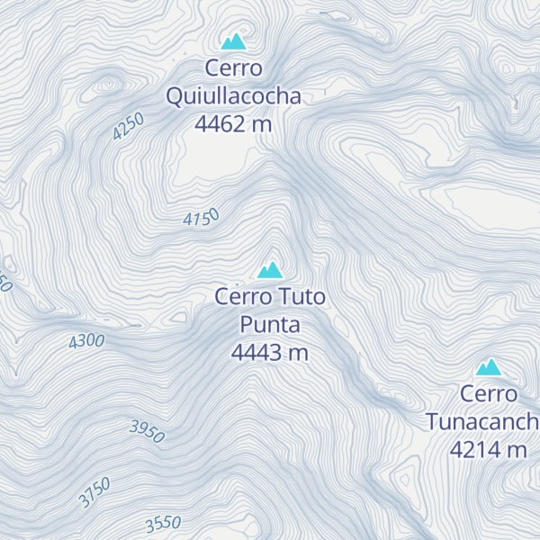 Map of Cerro Tuto Punta