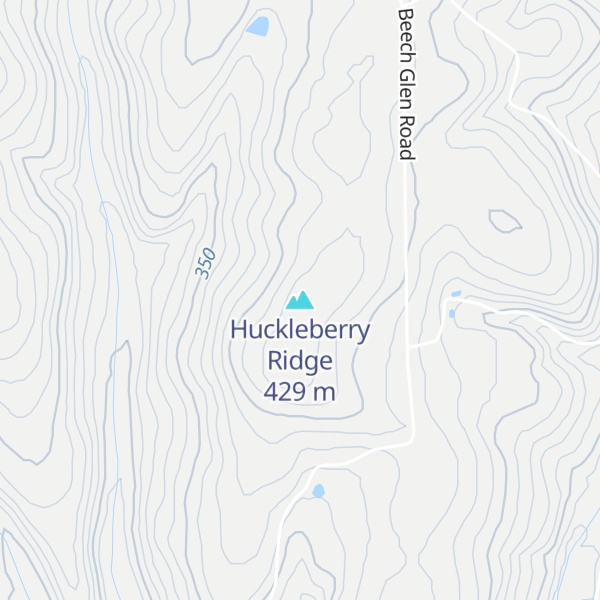 Map of Huckleberry Ridge
