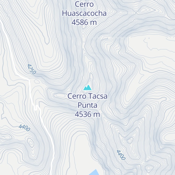 Map of Cerro Tacsa Punta