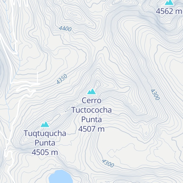 Map of Cerro Tuctococha Punta