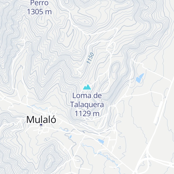 Map of Loma de Talaquera