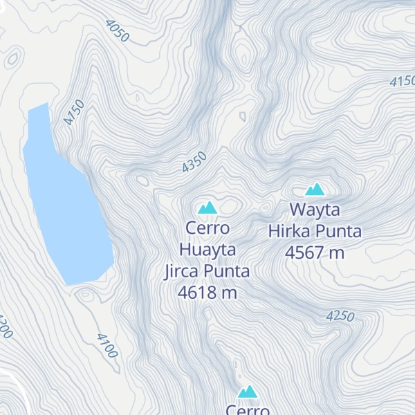 Map of Cerro Huayta Jirca Punta