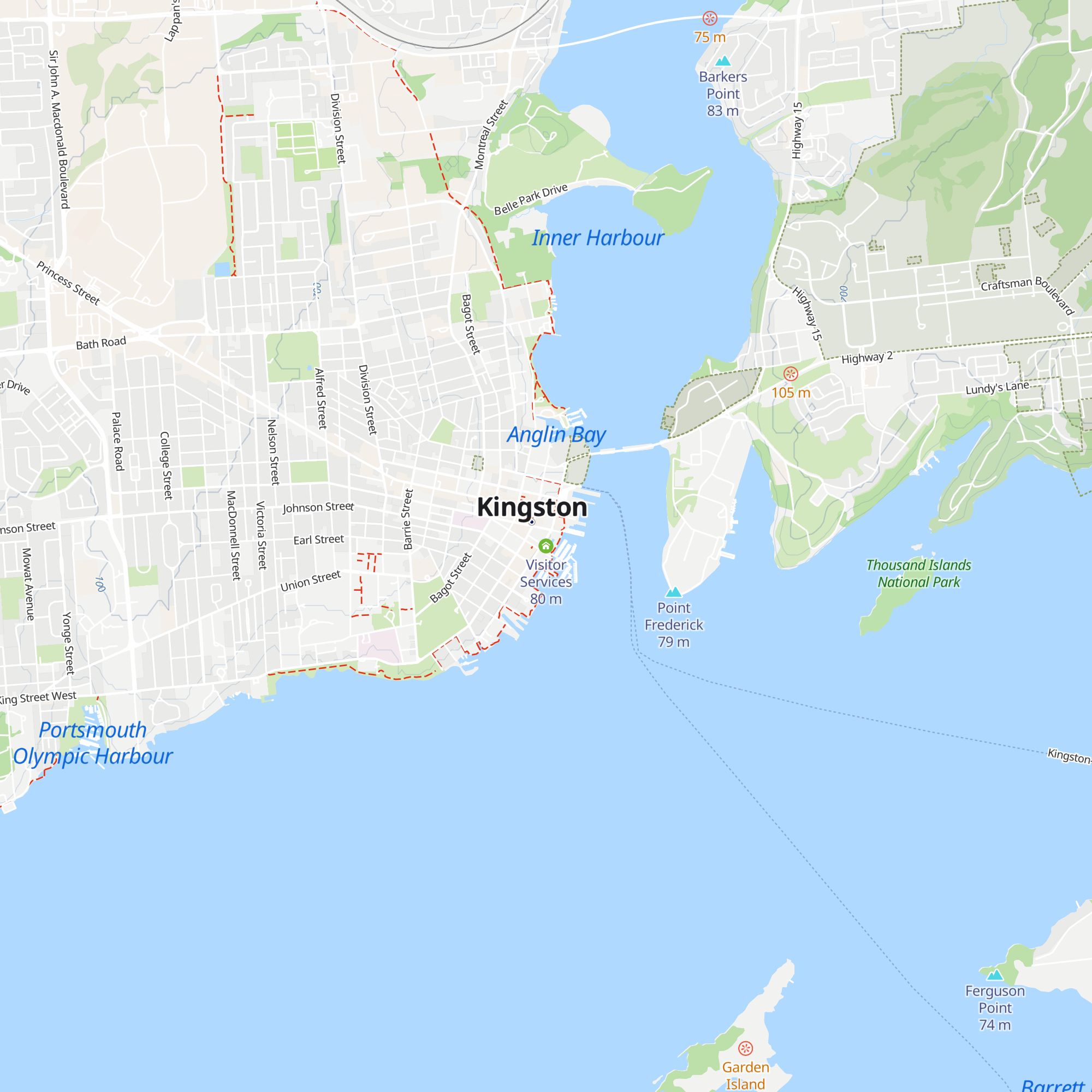 Visitor Services map