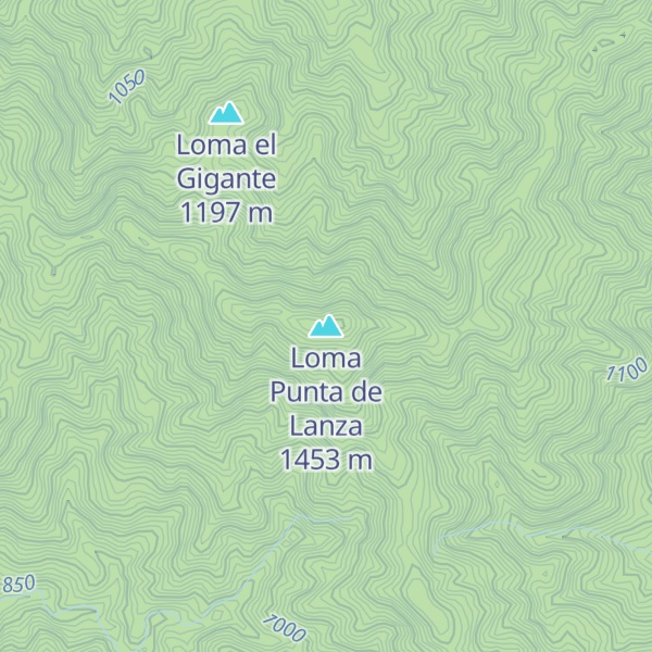 Map of Loma Punta de Lanza