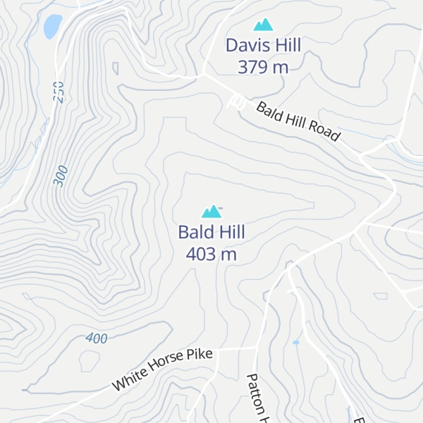 Map of Bald Hill