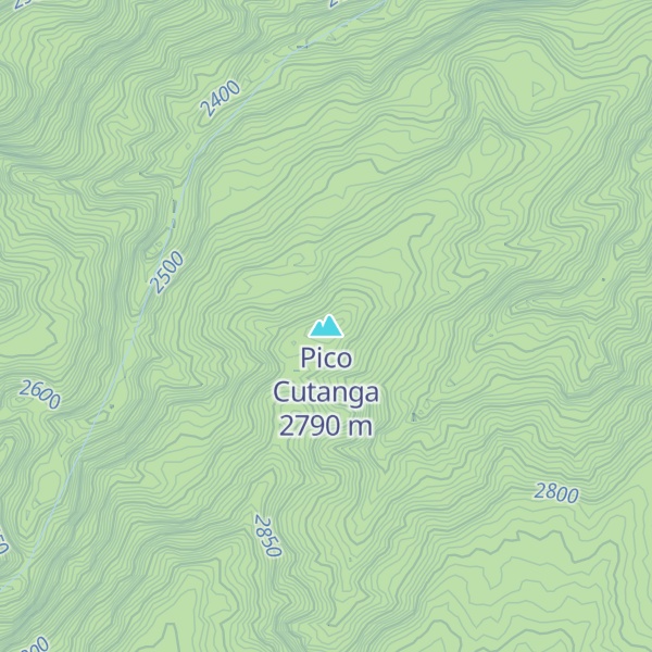 Map of Pico Cutanga