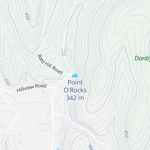 Map of Point O'Rocks