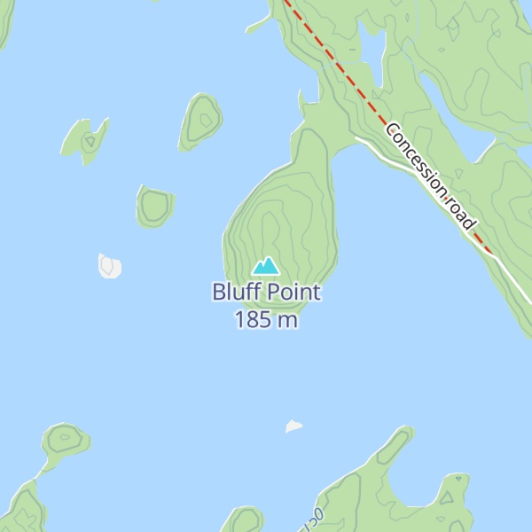 Map of Bluff Point