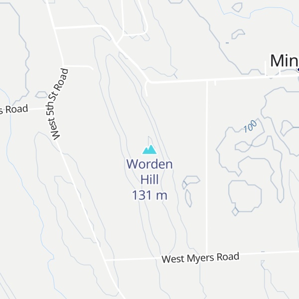 Map of Worden Hill