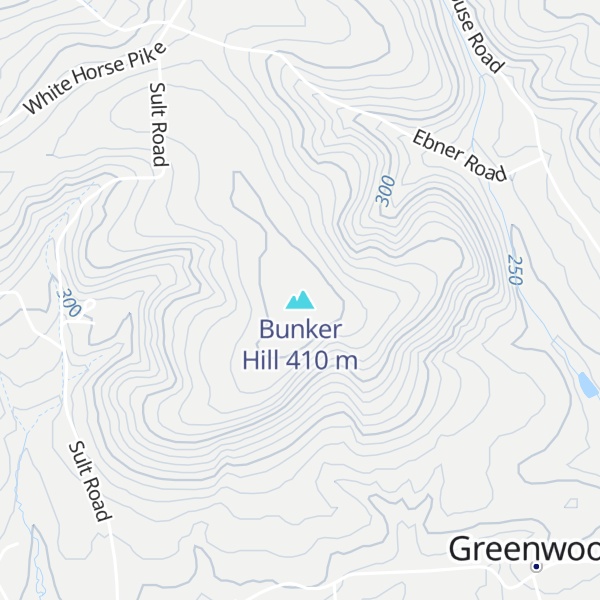 Map of Bunker Hill