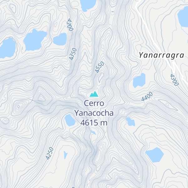 Map of Cerro Yanacocha