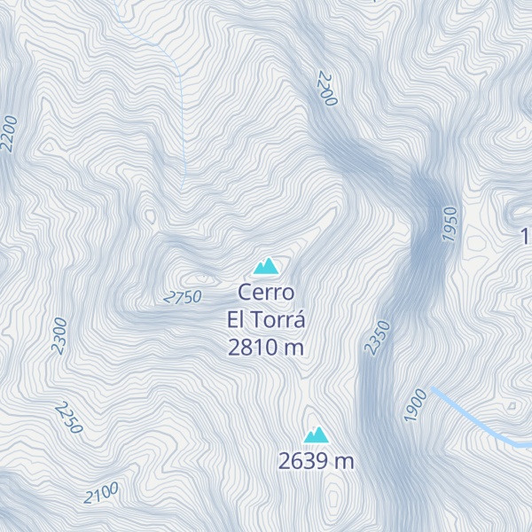 Map of Cerro El Torrá
