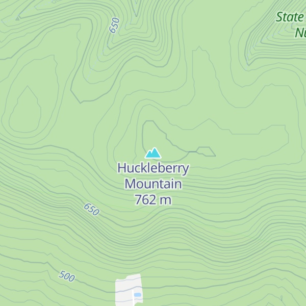 Map of Huckleberry Mountain