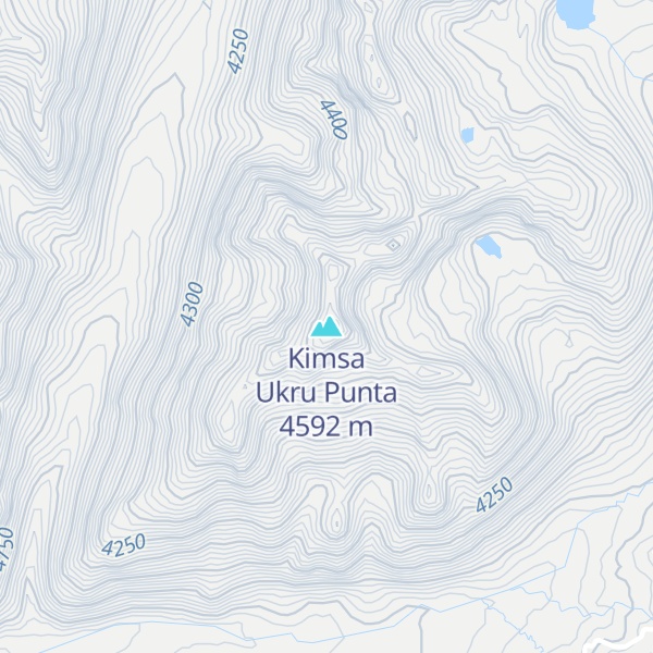 Map of Kimsa Ukru Punta