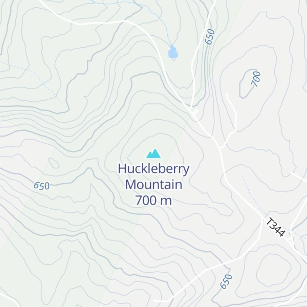 Map of Huckleberry Mountain