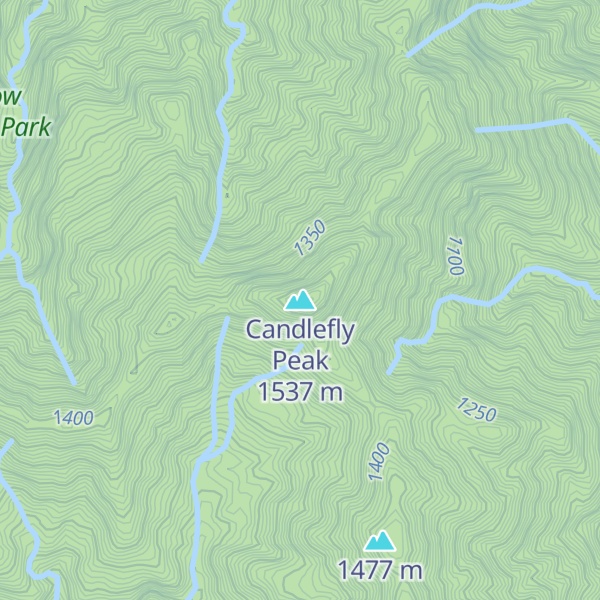Map of Candlefly Peak
