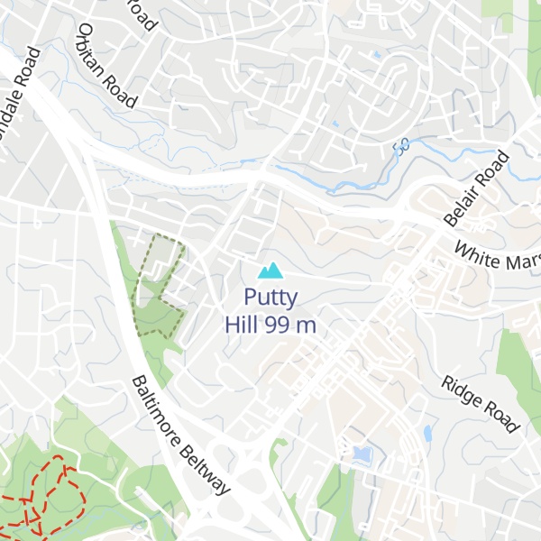 Map of Putty Hill