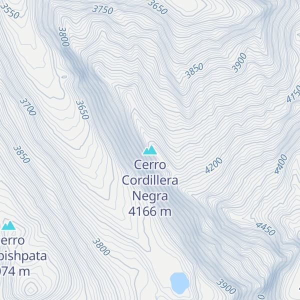 Map of Cerro Cordillera Negra