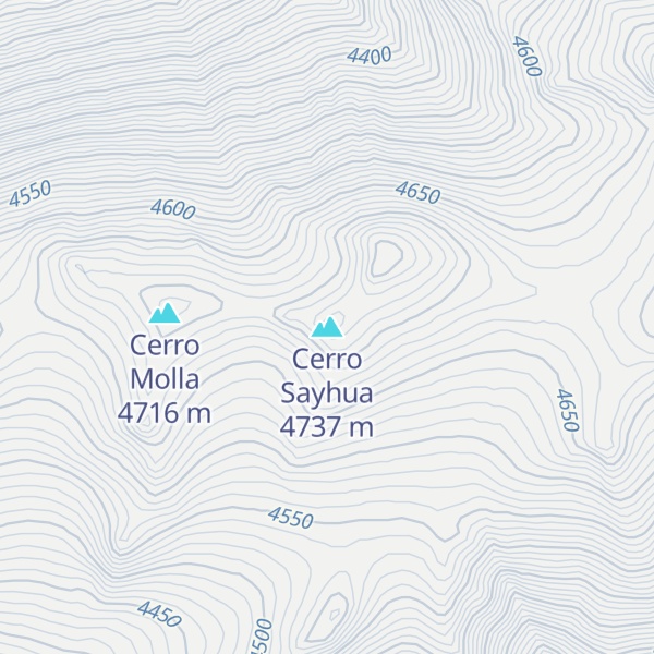 Map of Cerro Sayhua