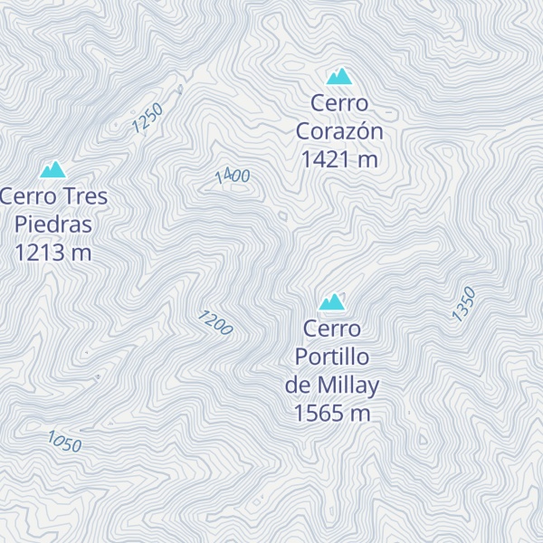 Map of Cerro Cóndor