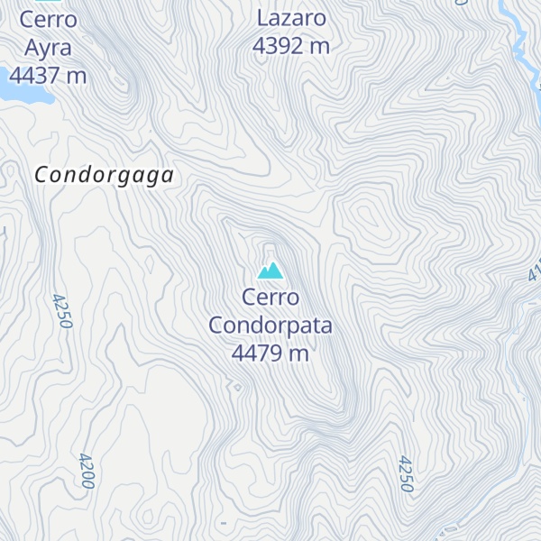 Map of Cerro Condorpata